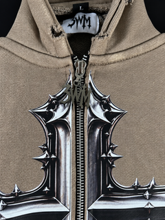 Stone — hood and zipper detail