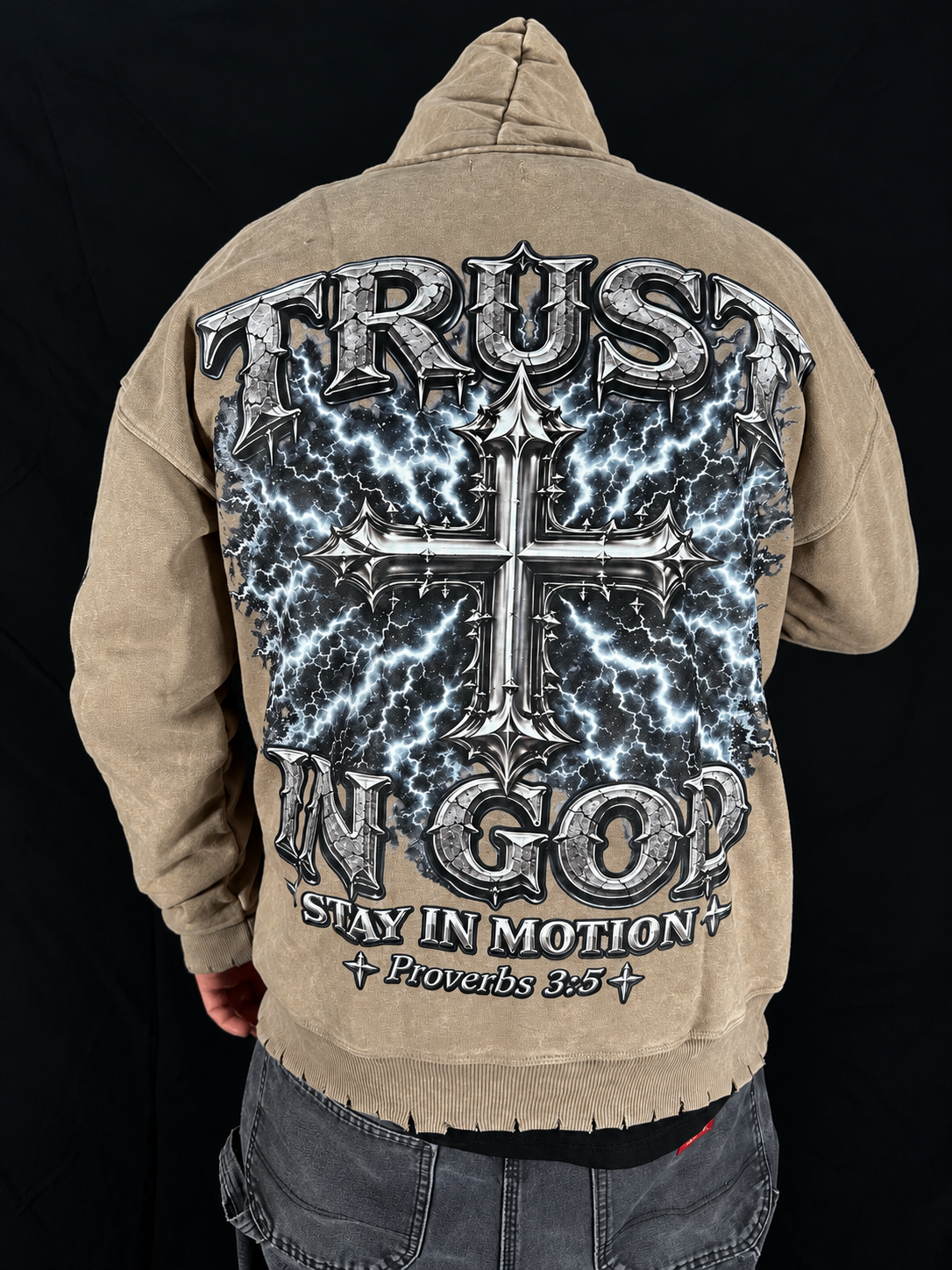 Stone — on model back