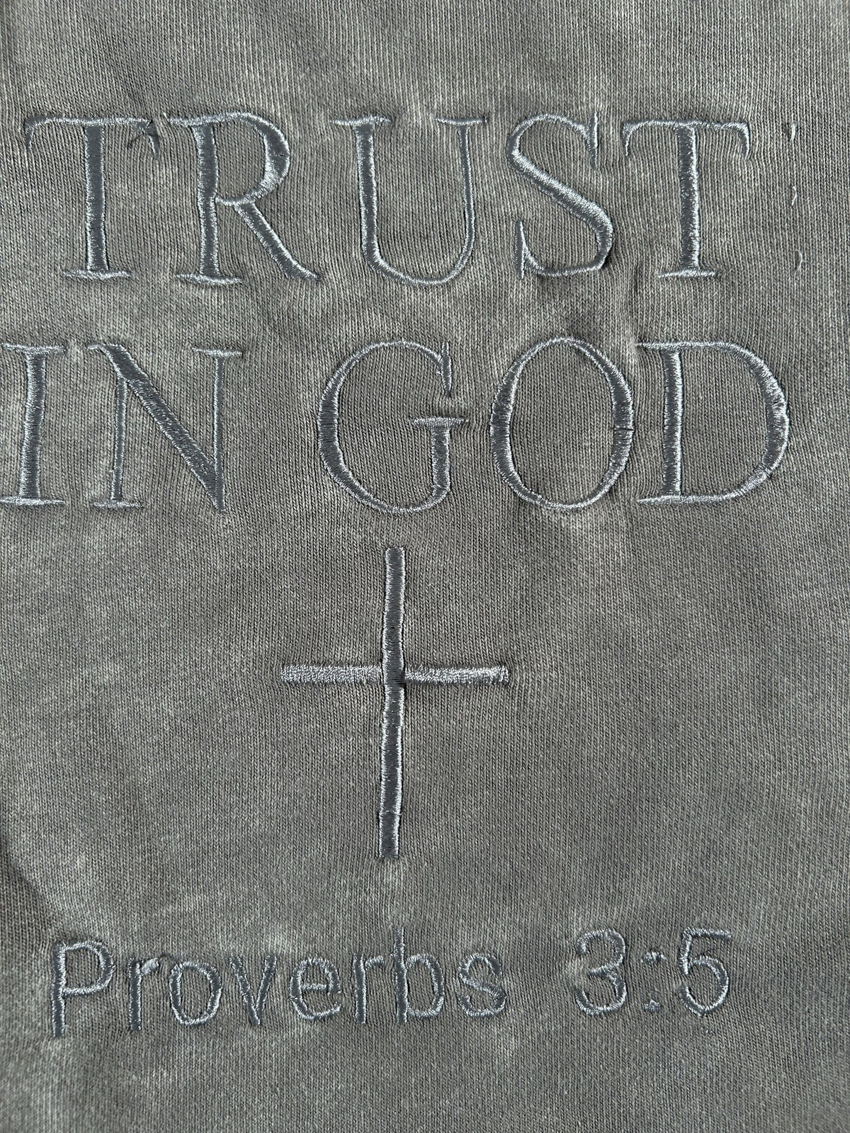 Stone — Trust In God embroidery